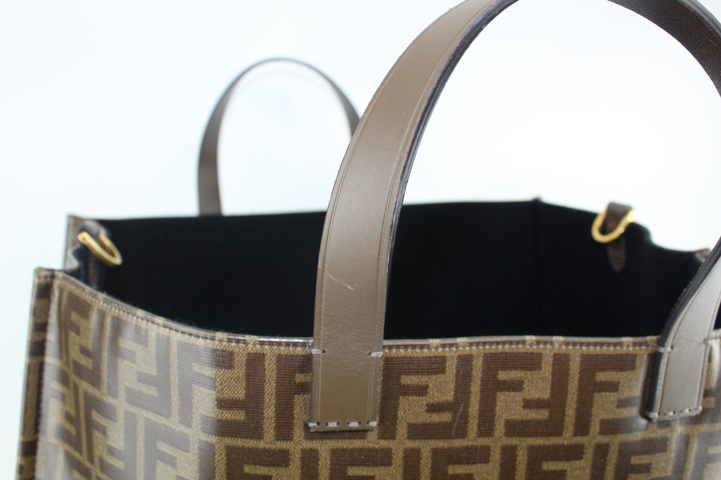 FENDI ZUCCA MANIA SHOPPING TOTE 