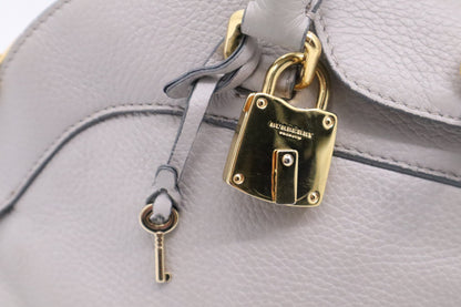 Burberry Two-way Handbag in Gray Leather