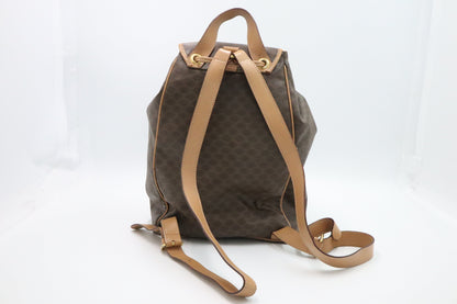 Celine Backpack in Brown Macadam Canvas