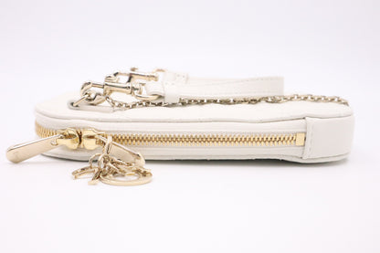 Dior Call'in Dior Phone Holder in White Leather