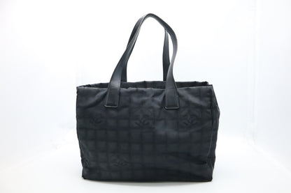 Chanel New Travel Line Tote in Black Canvas