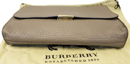 BURBERRY Heritage Sonnet Grain Leather Large Clutch - Sale