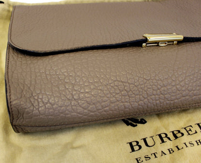 BURBERRY Heritage Sonnet Grain Leather Large Clutch - Sale