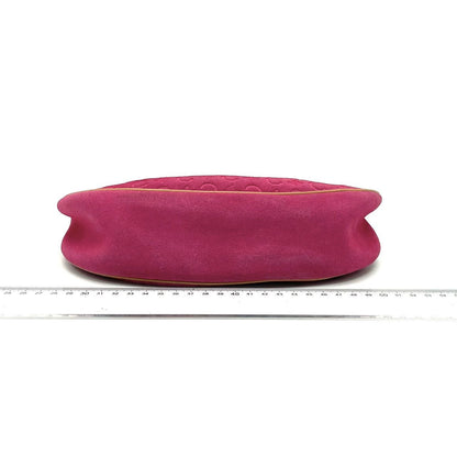 Celine Ava Hobo Pink Fuschia Suede Leather Vintage Shoulder Bag