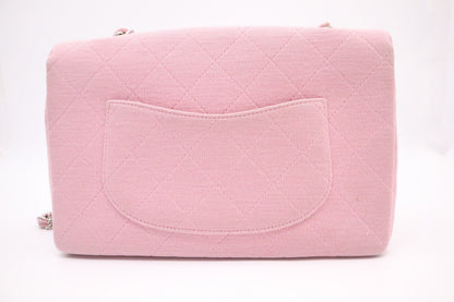 Chanel Medium Flap in Pink Cotton Canvas