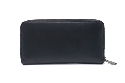 Dior Long Wallet in Black Leather