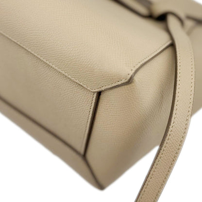 CELINE Nano Belt Grained Leather Shoulder Bag Taupe