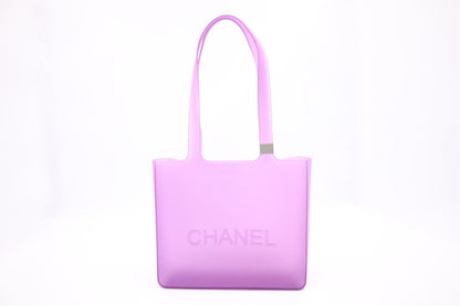 Chanel Small Tote in Purple Rubber