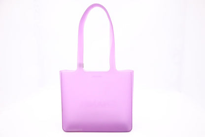 Chanel Small Tote in Purple Rubber