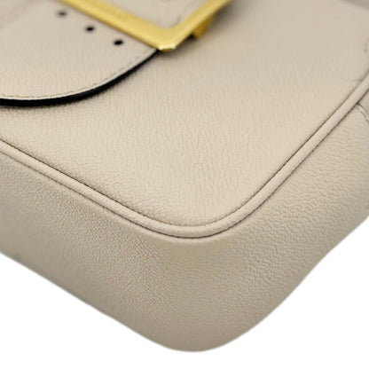 BURBERRY Buckle Small Leather Crossbody Bag Limestone