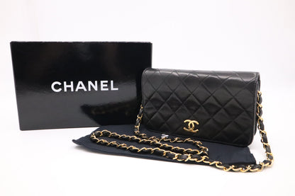 Chanel Mini Full Flap in Black MattelassÃ© Leather
