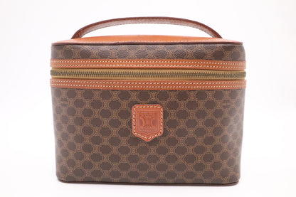 Celine Mini Vanity in Brown Macadam Canvas