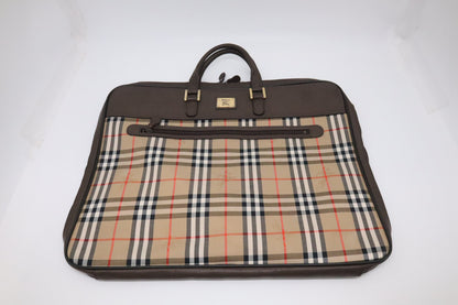 Burberry Large Travel Garment Bag in Nova Check Canvas