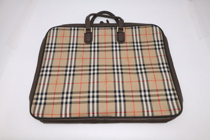 Burberry Large Travel Garment Bag in Nova Check Canvas