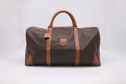 Celine Duffle Bag in Brown Macadam Canvas