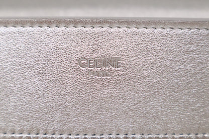Celine Micro Luggage in Silver Leather