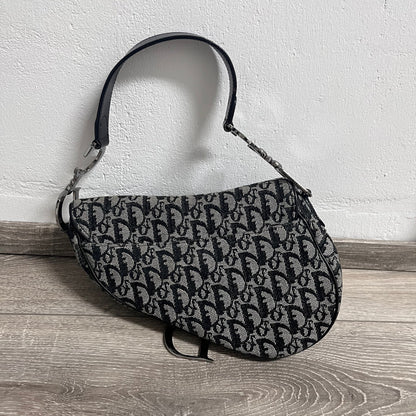 Dior Saddle Vintage Black Oblique