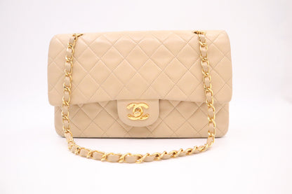 Chanel Medium Double Flap in Beige MattelassÃ© Leather