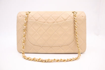 Chanel Medium Double Flap in Beige MattelassÃ© Leather
