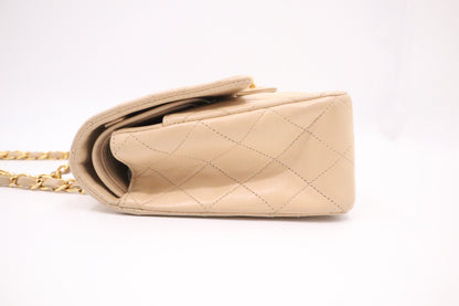 Chanel Medium Double Flap in Beige MattelassÃ© Leather