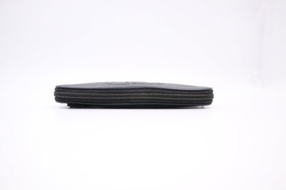 Chanel Long Zippy Wallet in Black Caviar Leather
