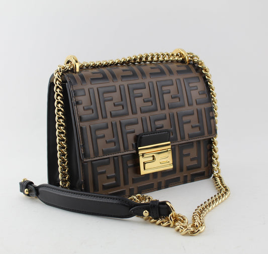 FENDI KAN I SMALL BROWN BAG