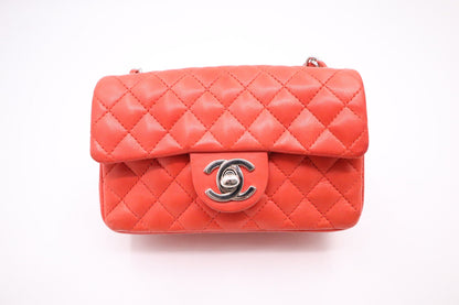 Chanel Ladybug Mini Flap in Coral Leather