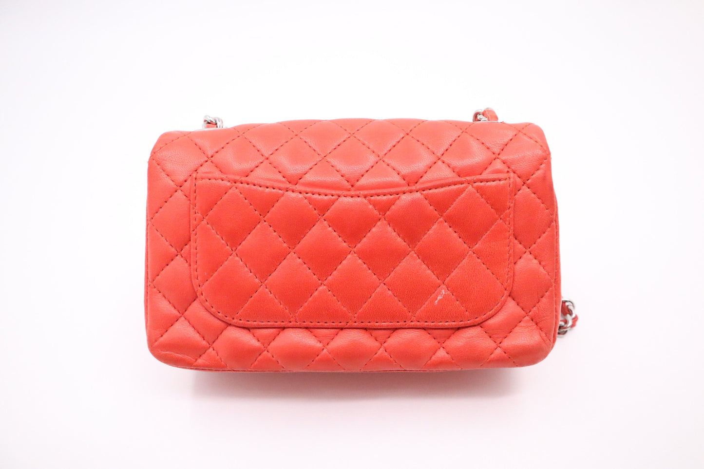 Chanel Ladybug Mini Flap in Coral Leather