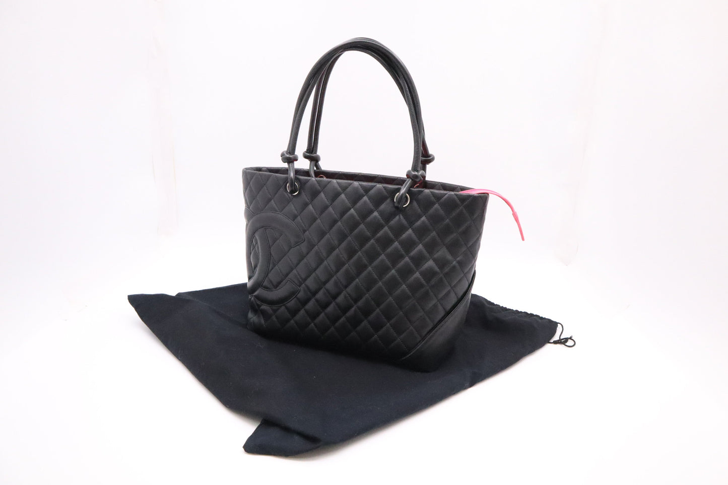Chanel Cambon Tote in Black MattelassÃ© Leather
