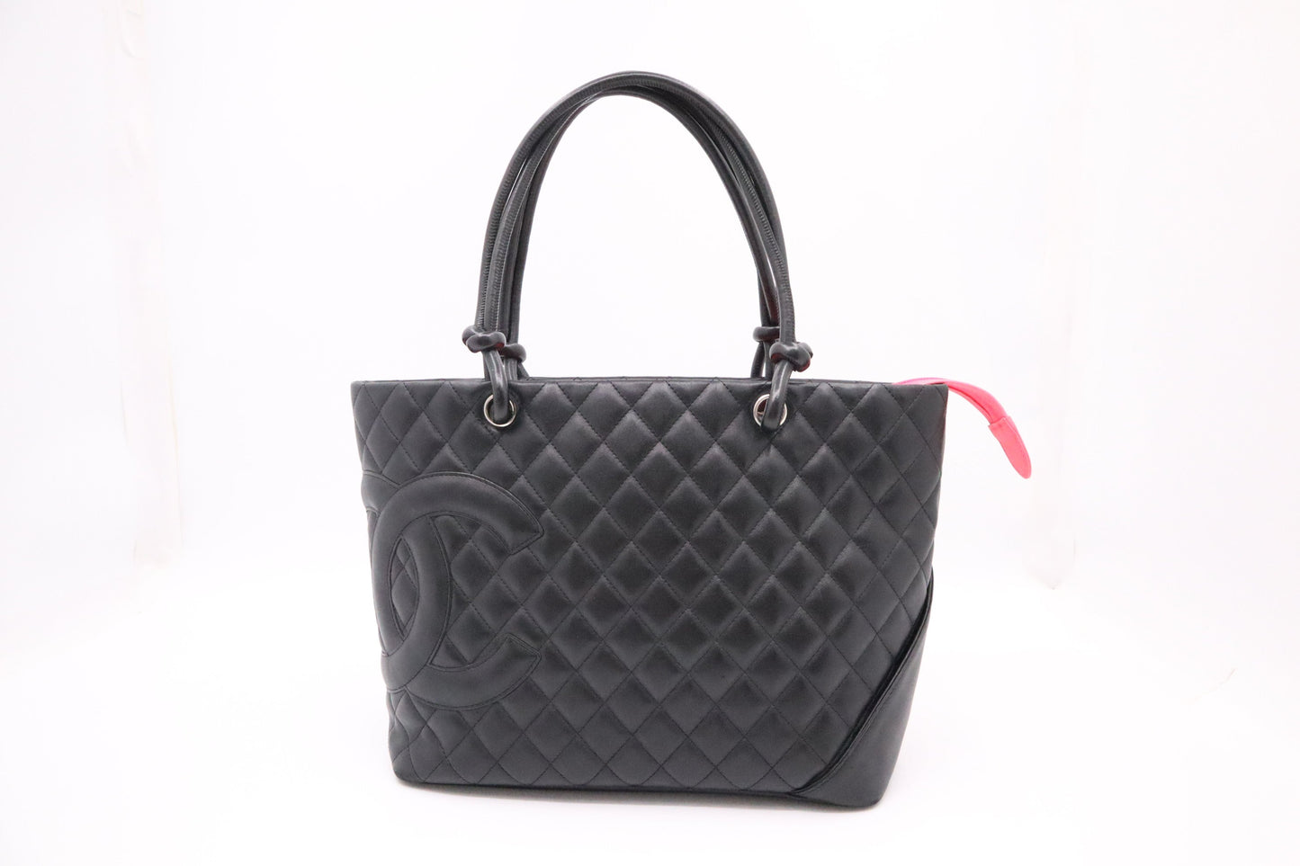 Chanel Cambon Tote in Black MattelassÃ© Leather