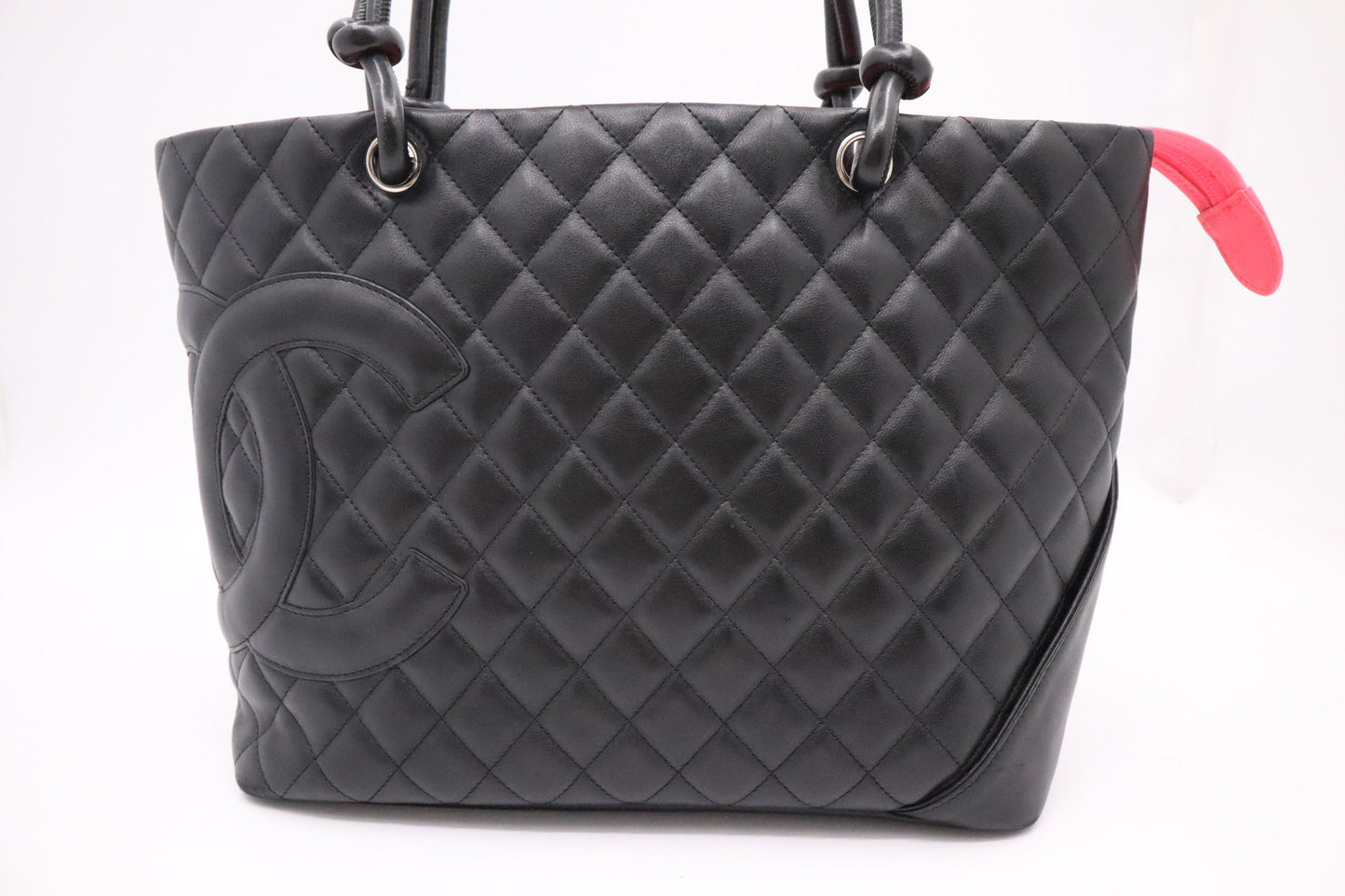 Chanel Cambon Tote in Black MattelassÃ© Leather