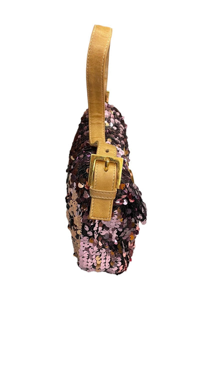 Fendi Baguette Purple Illussion Circular Sequins