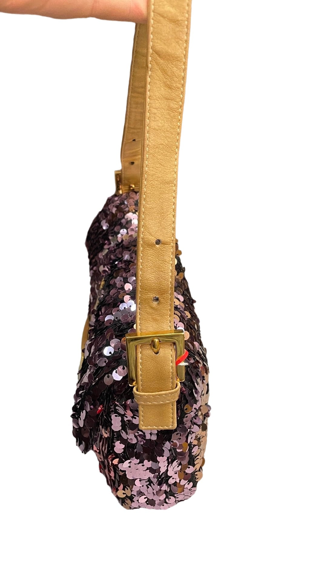 Fendi Baguette Purple Illussion Circular Sequins