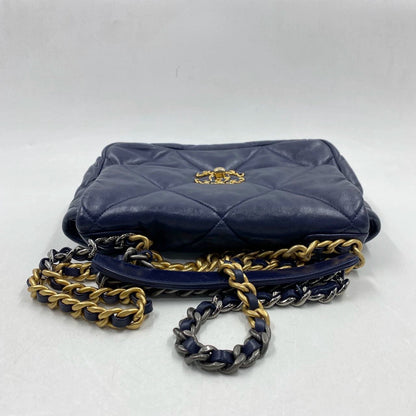 Chanel 19 Bag Small Navy Gold Hardware Chain Crossbody Bag
