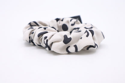 Chanel Scrunchie in Black & White Silk