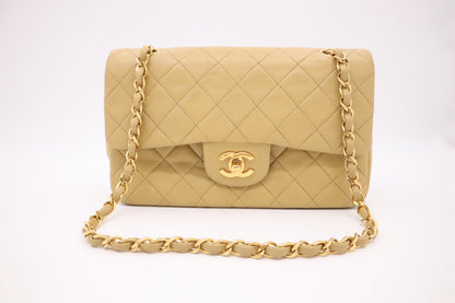 Chanel Small Double Flap in Beige MattelassÃ© Leather