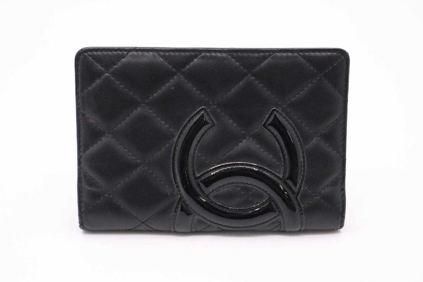 Chanel Cambon Passport Case in Black Leather