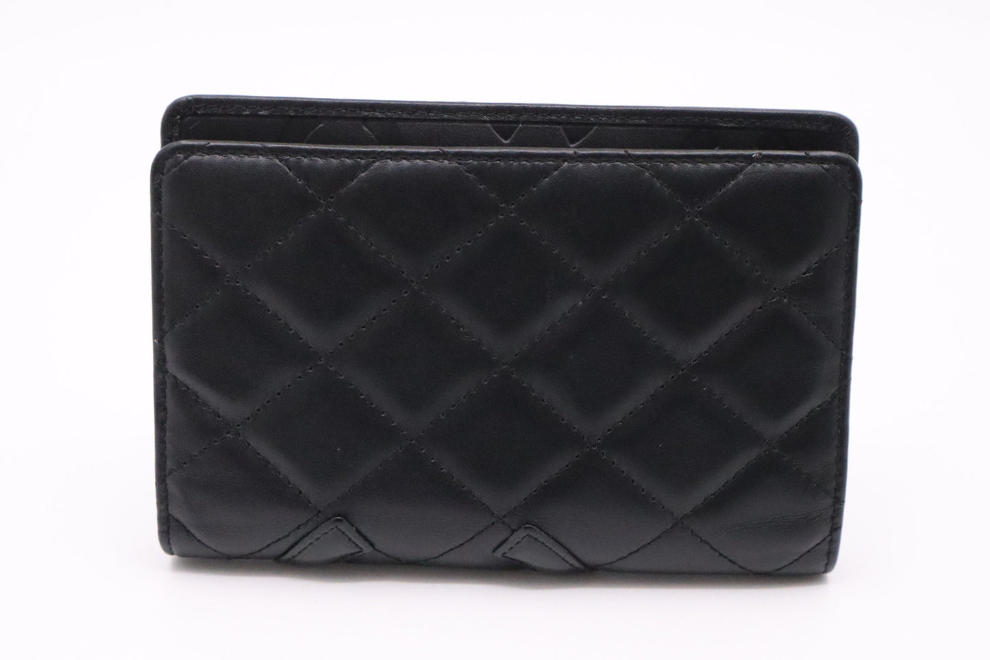 Chanel Cambon Passport Case in Black Leather