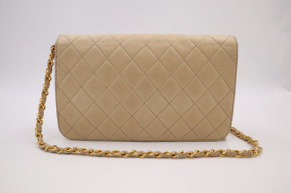 Chanel Full Flap in Beige Leather