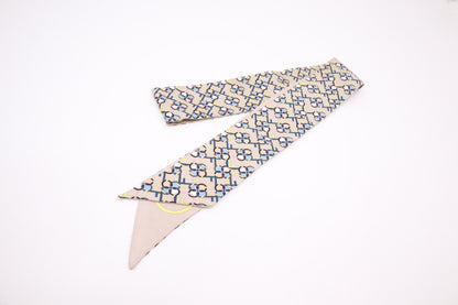 Fendi Twilly in Multicolor Beige Silk