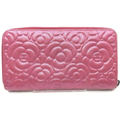 CHANEL CAMELLIA PINK ZIPPY WALLET