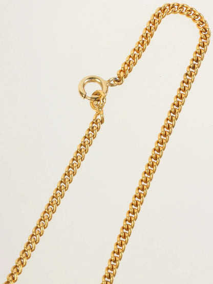Luxury CELINE Watch Motif Necklace Gold