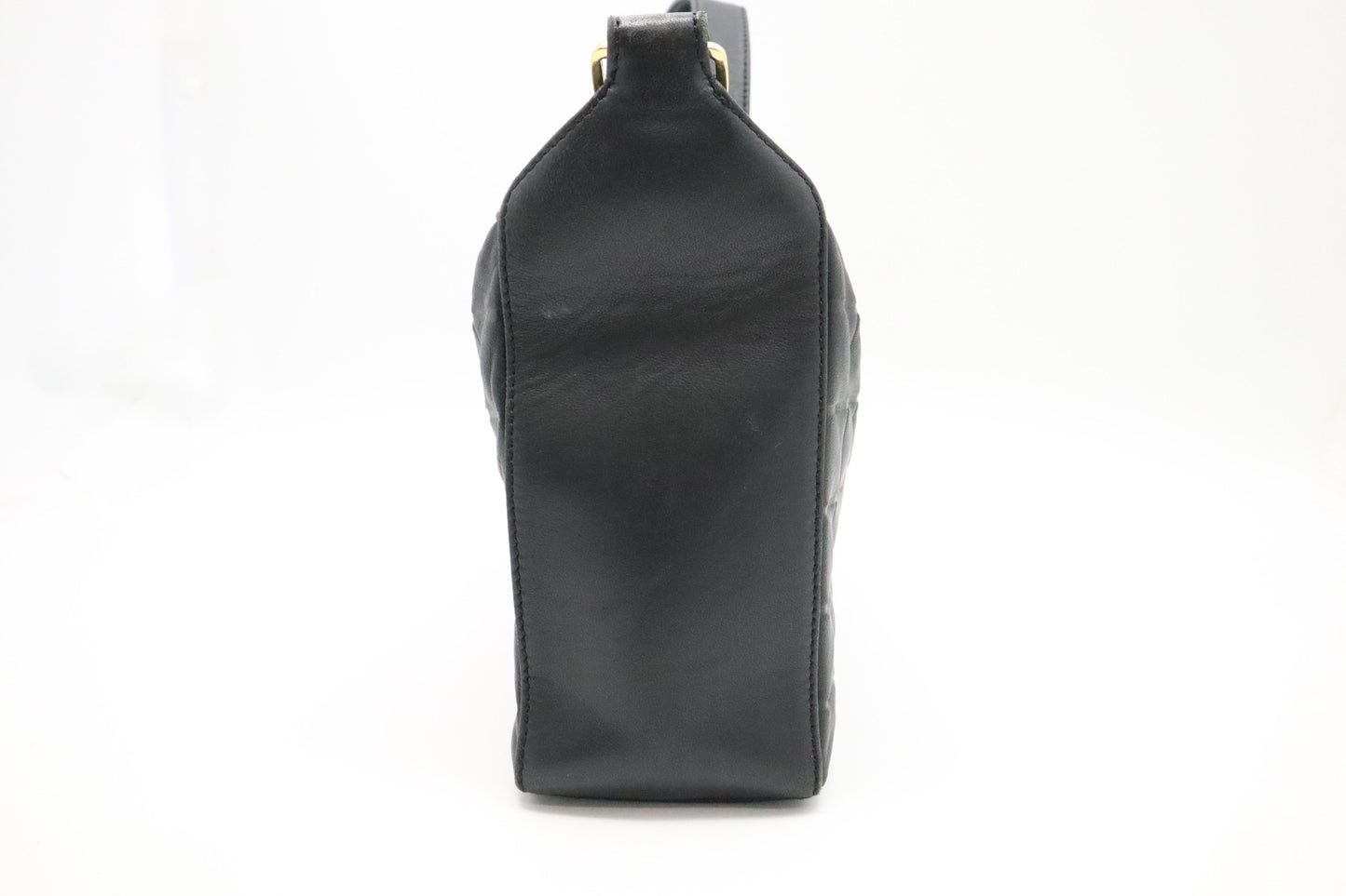 Chanel Chocobar Shoulder Bag in Black Leather