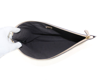 Fendi Large Soft Flat Pouch in Beige