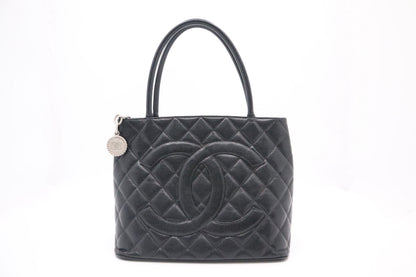 Chanel Medallion Tote in Black Caviar Leather