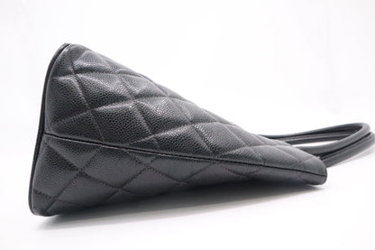 Chanel Medallion Tote in Black Caviar Leather