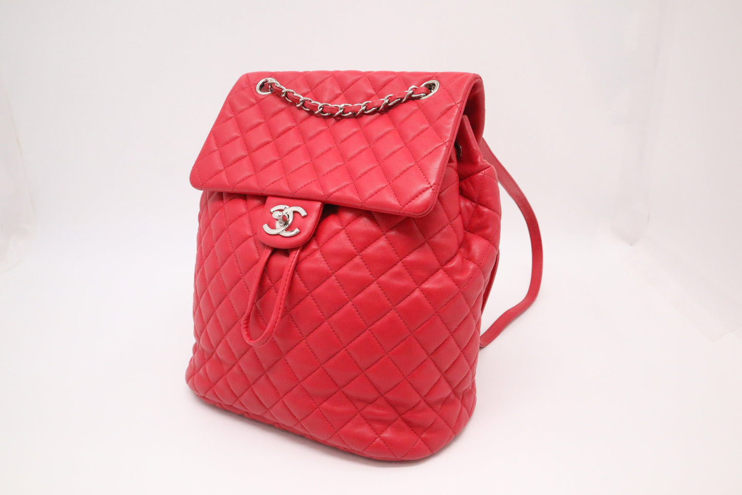 Chanel Urban Spirit Backpack in Red MattelassÃ© Leather