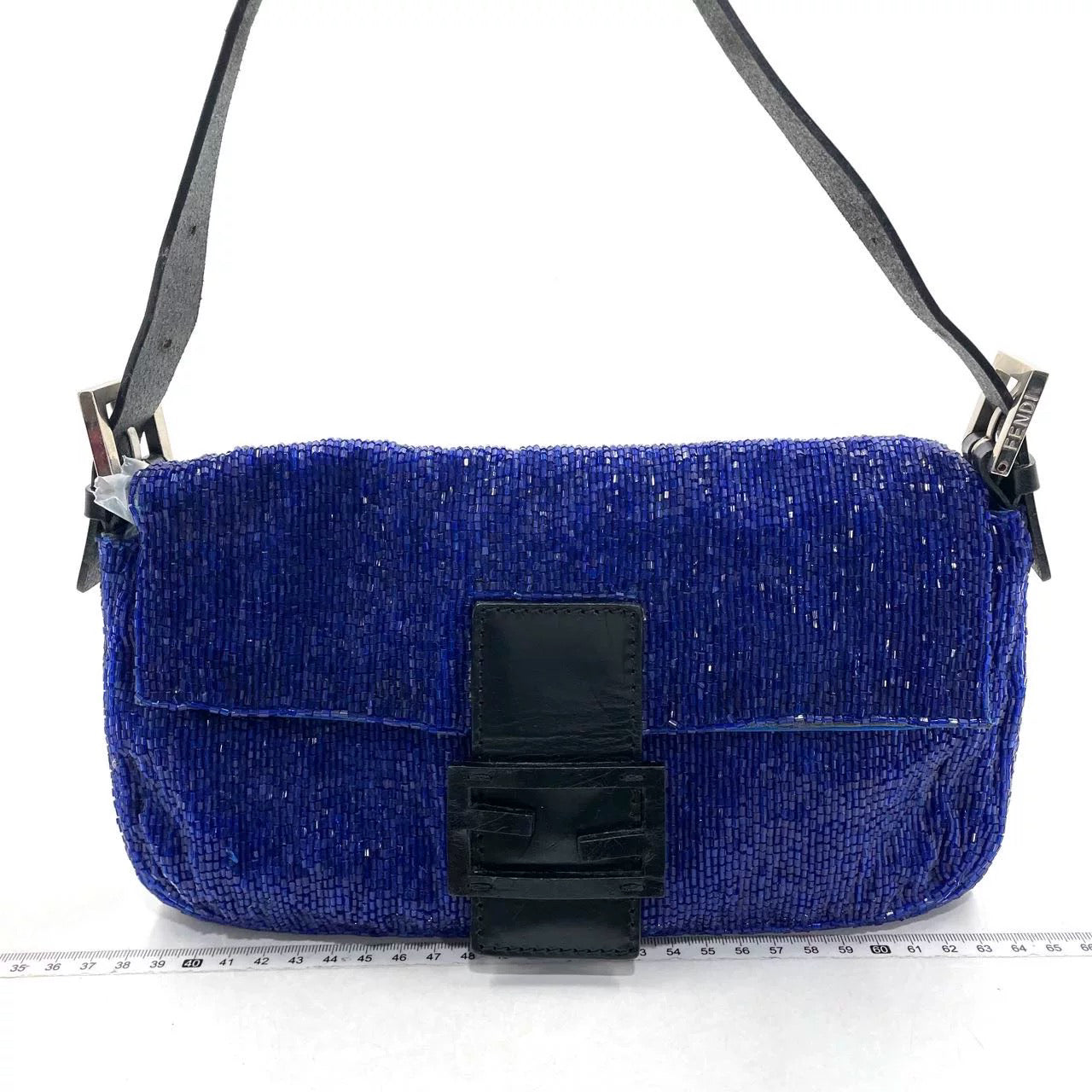 FENDI Baguette Royal Blue beads Vintage