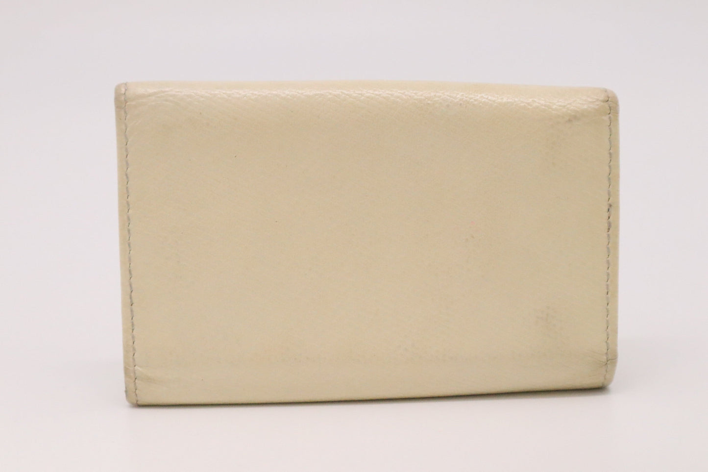 Chanel 6 Key Case in Cream Leather