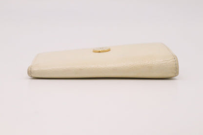 Chanel 6 Key Case in Cream Leather